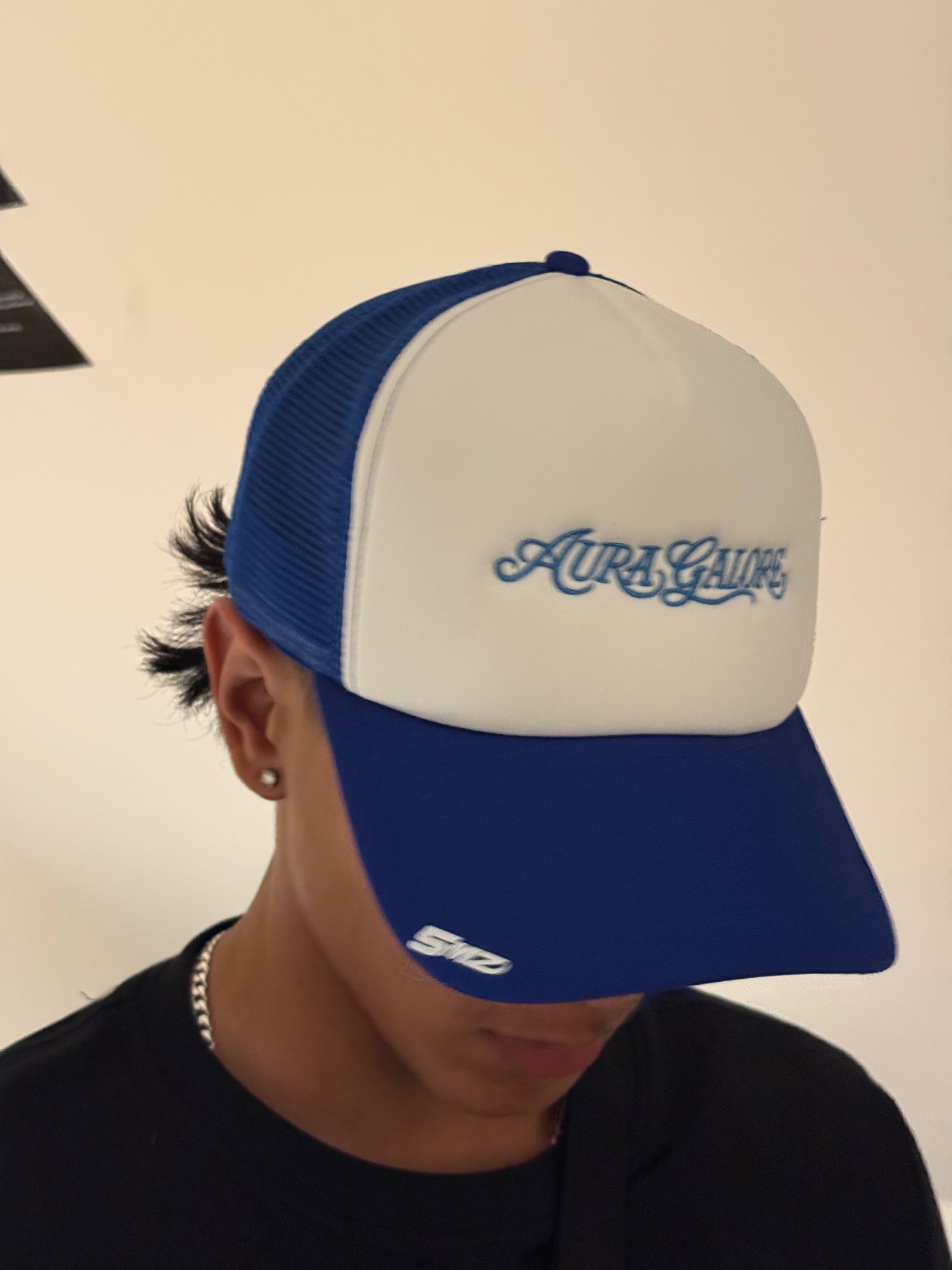 Aura Galore Trucker — Blue/White